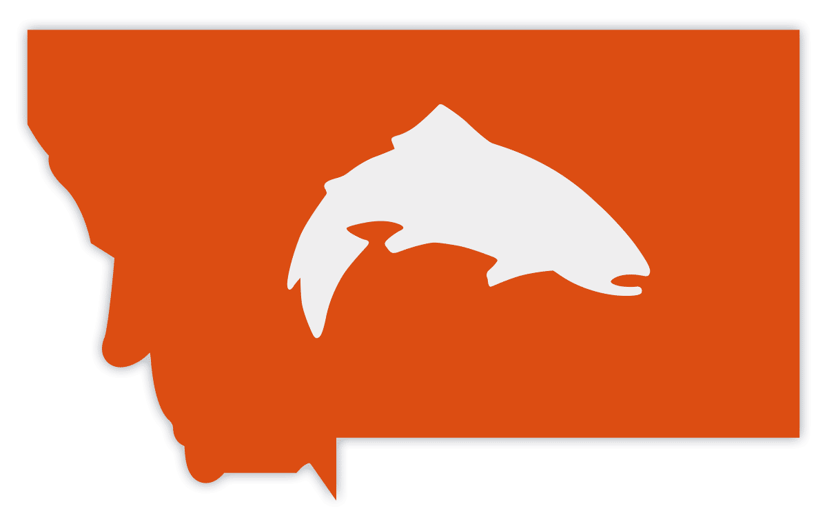 Simms Montana Trout Sticker 10 cm