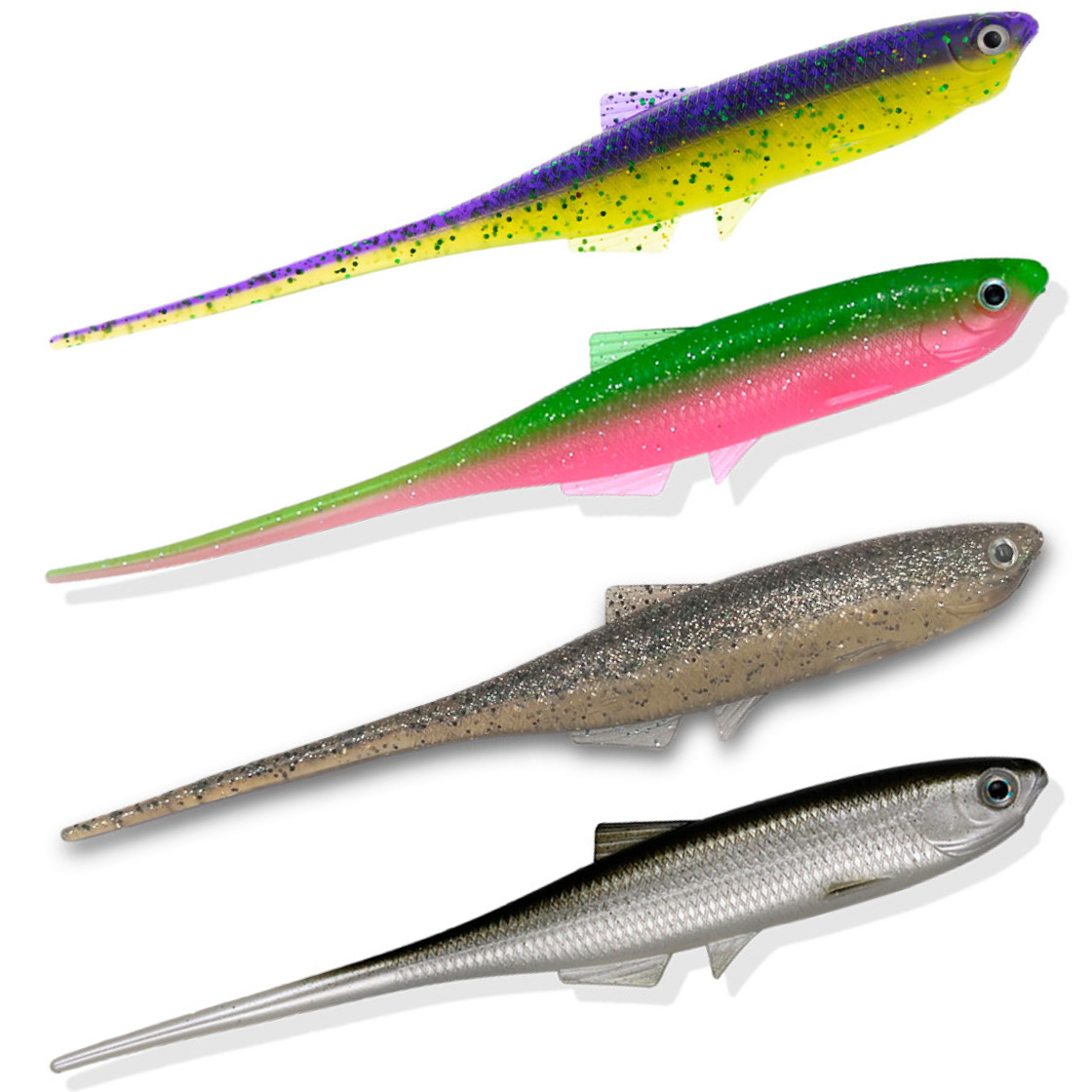 LMAB KØFI (KÖFI) Bleak Pintail 15 cm Gummifisch