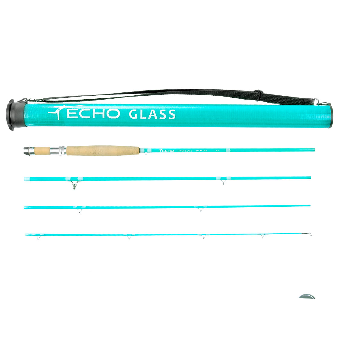 P-12472_Echo-River-Glass-Einhand-Fliegenrute-glacier Echo River Glass Einhand Fliegenrute glacier