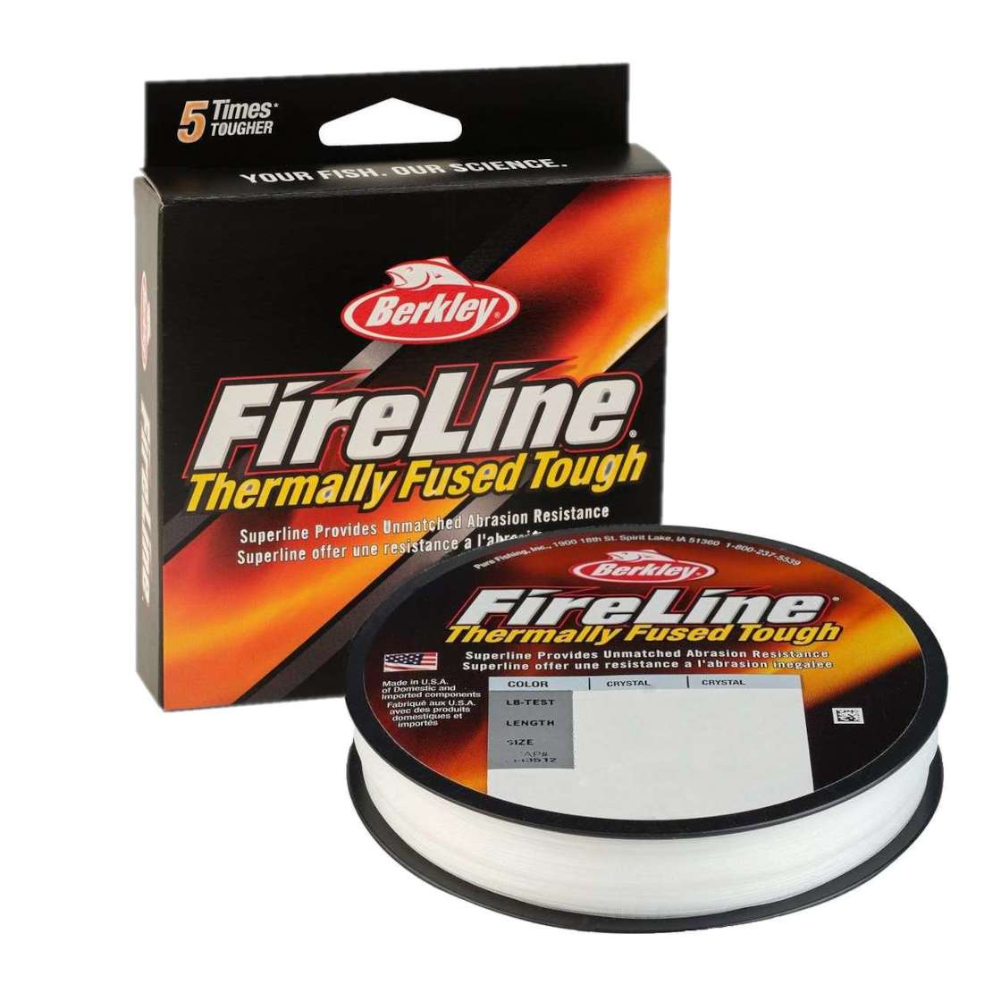 Berkley FireLine 300 m geflochtene Schnur crystal