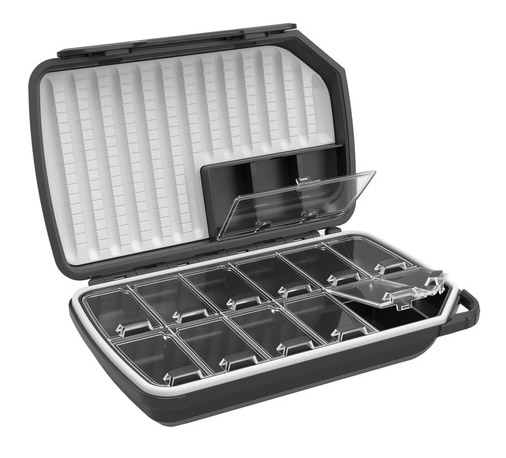 Loop Opti 180 Dry Fly Box Fliegenbox carbon grey