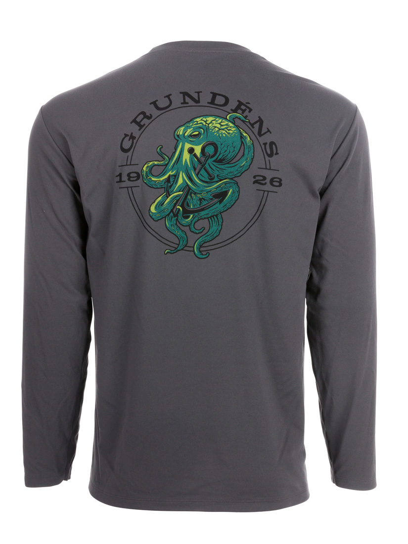 Grundéns Kracken LS Tech Tee UPF 50+ Sonnenschutz Shirt anchor