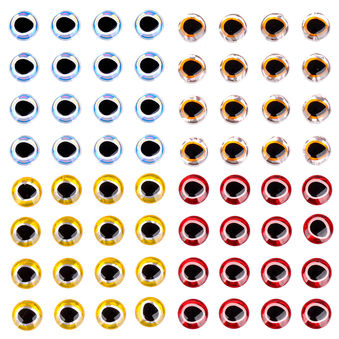 P-29144_Fulling-Mill-Epoxy-3D-Baitfish-Eyes-Big-Pack-Augen Fulling Mill Epoxy 3D Baitfish Eyes - Big Pack - Augen