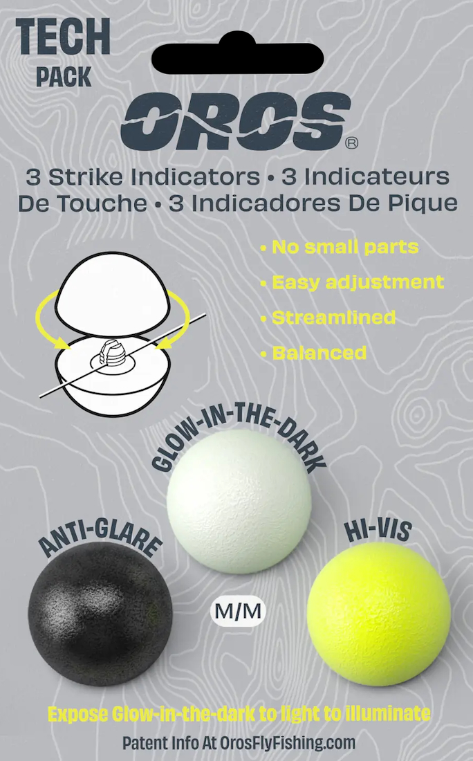 Oros Strike Indicator Tech Pack Bissanzeiger 3er Set Hi-Vis, Glow In The Dark, Anti Glare