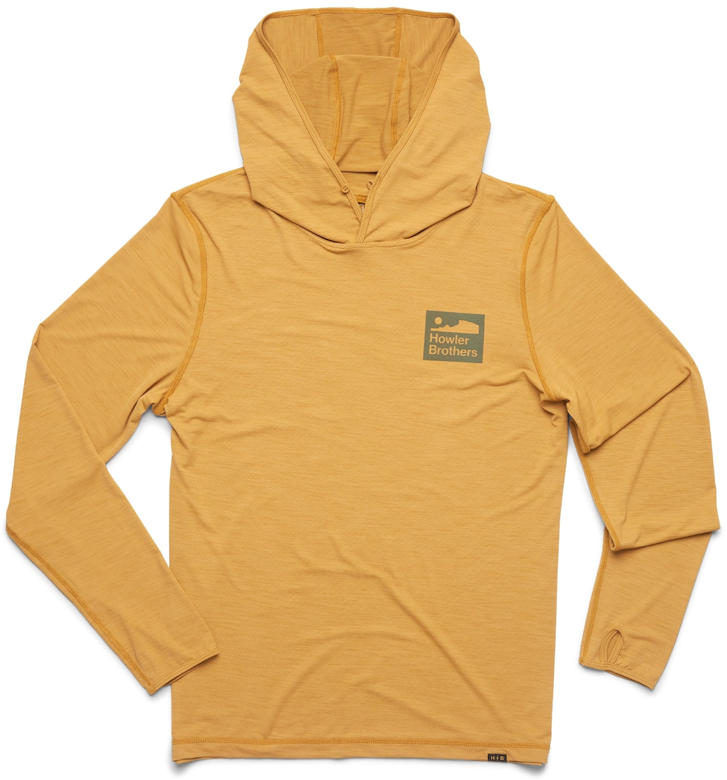 Howler Brothers HB Tech Sunshade Hoodie UPF50+ UV-Schutz - Old Gold