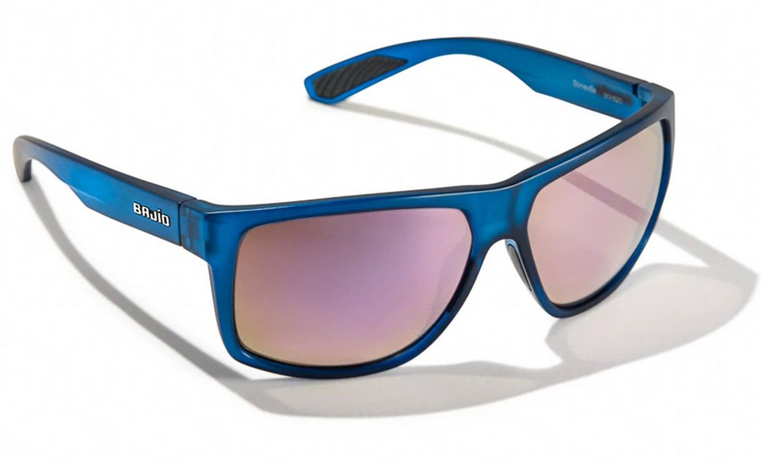 Bajio Polarisationsbrille Boneville - Blue Vin Matte (Rose Mirror Glass)
