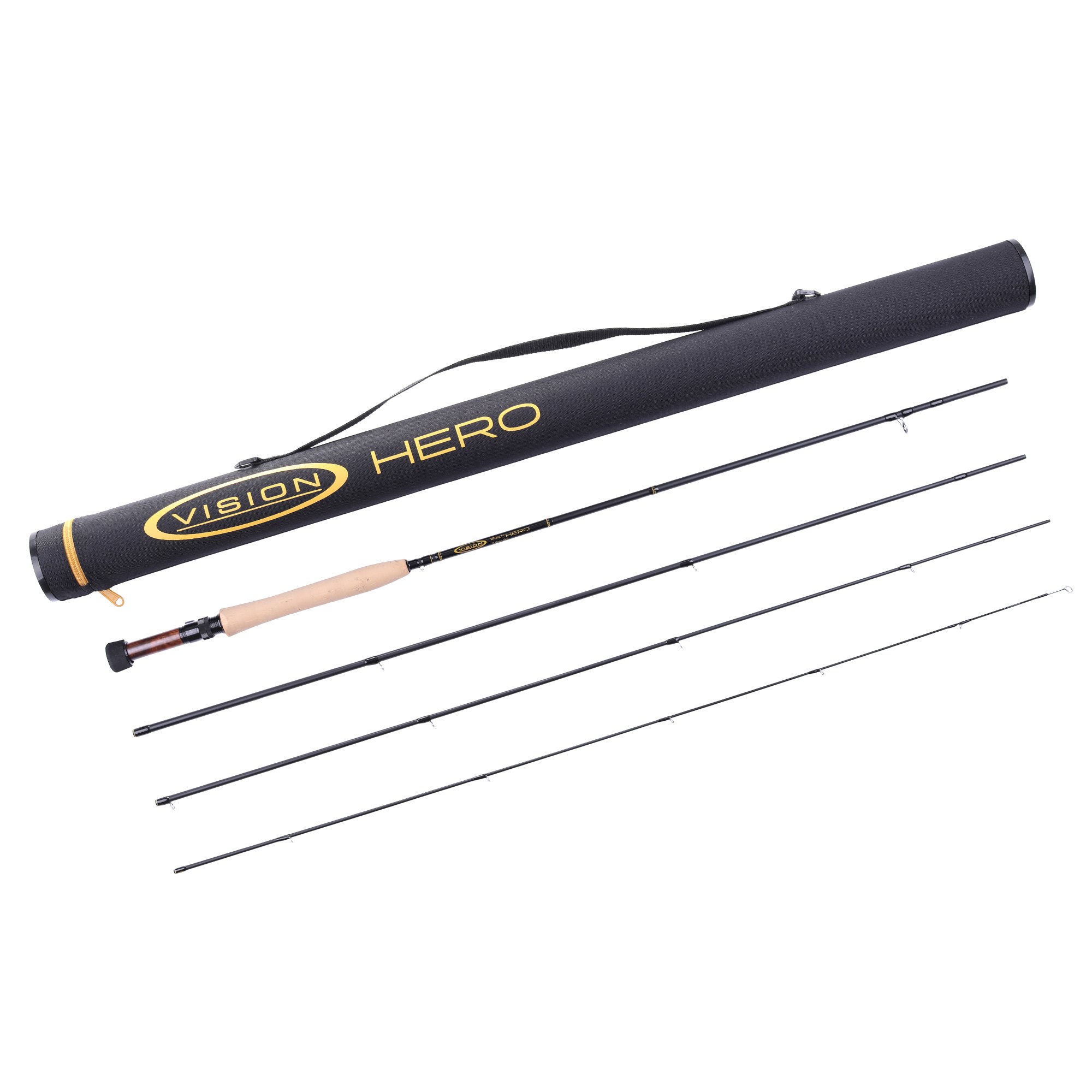 Vision Black Hero Euronymph special Edition Fliegenrute  # 3 - 10,6 ft