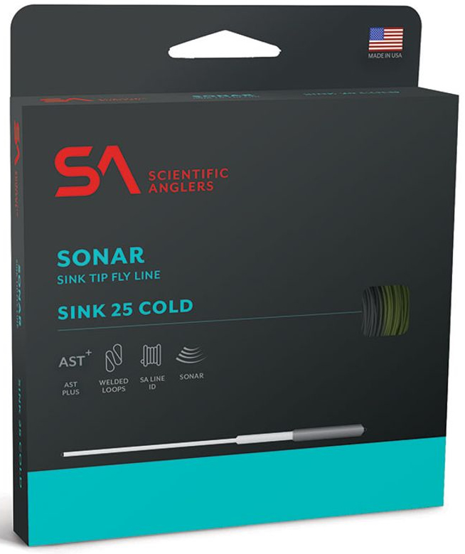Scientific Anglers Sonar Sink 25 Cold Fliegenschnur moss/charcoal