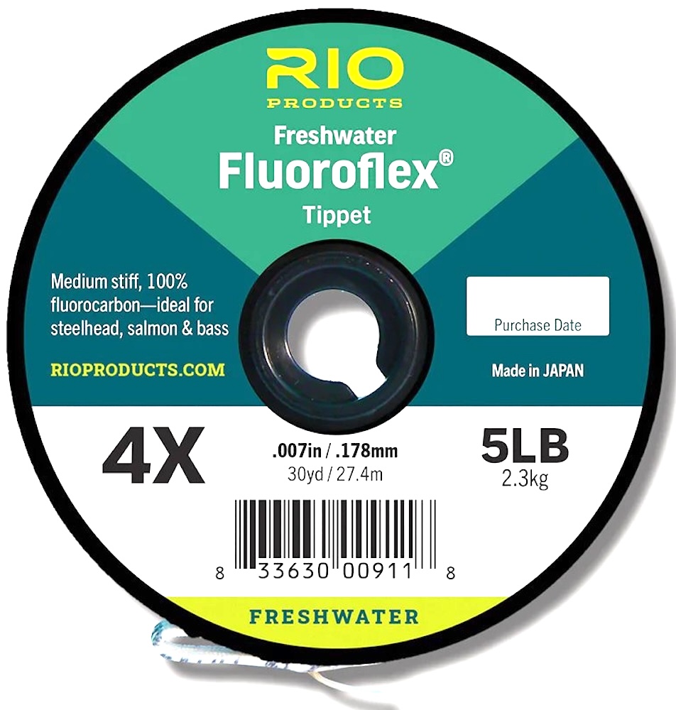 Rio Fluoroflex Freshwater Tippet 30 yds Spool Fluorocarbon Vorfachmaterial