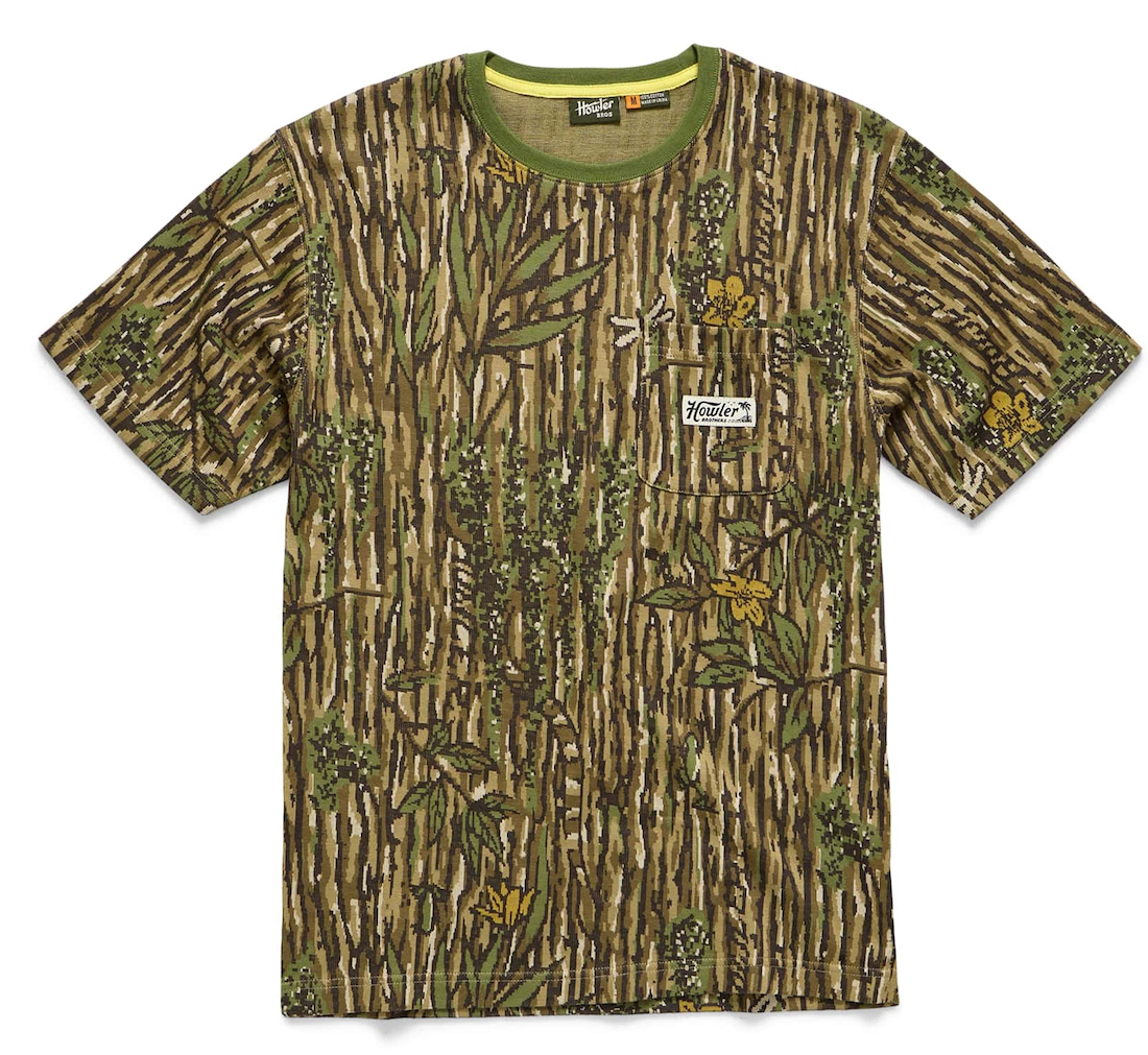 Howler Brothers Jacquard T-Shirt Swamp Country Camo Howler Brothers Jacquard T-Shirt Swamp Country Camo
