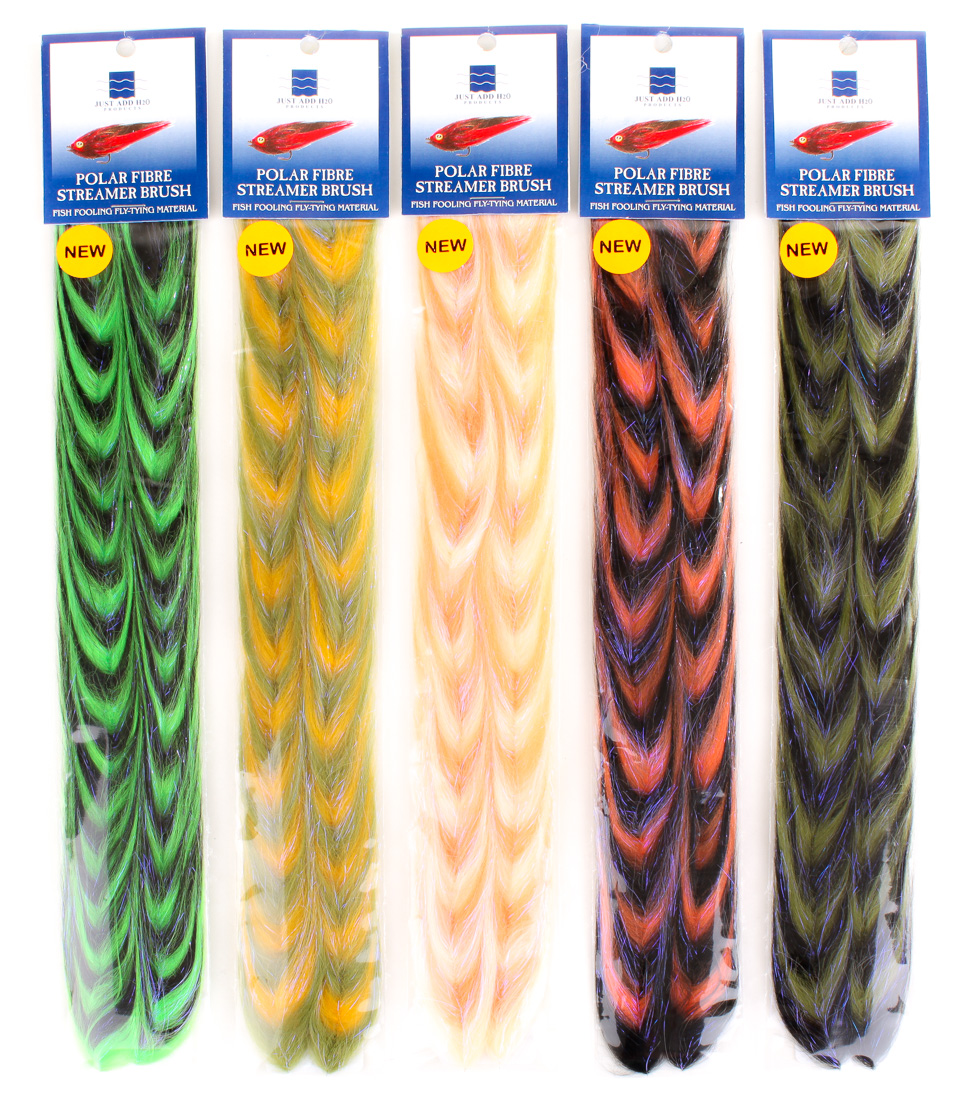 Fishient H2O Polar Fibre Streamer Brush 3" grizzly