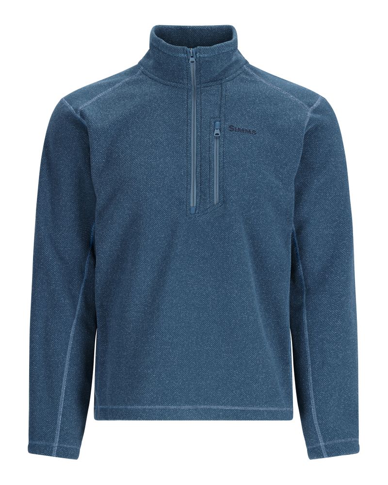 P-24788_Simms_Rivershed_Half_Zip_Neptune_Heather Simms Rivershed Half Zip Pullover neptune heather