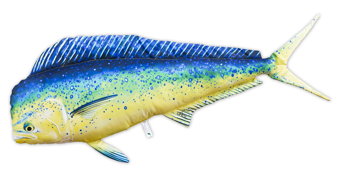 P-29208_Fischkissen_Kuscheltier_Mahi_Mahi_115cm_ganz Fischkissen Kuscheltier Mahi Mahi 115cm