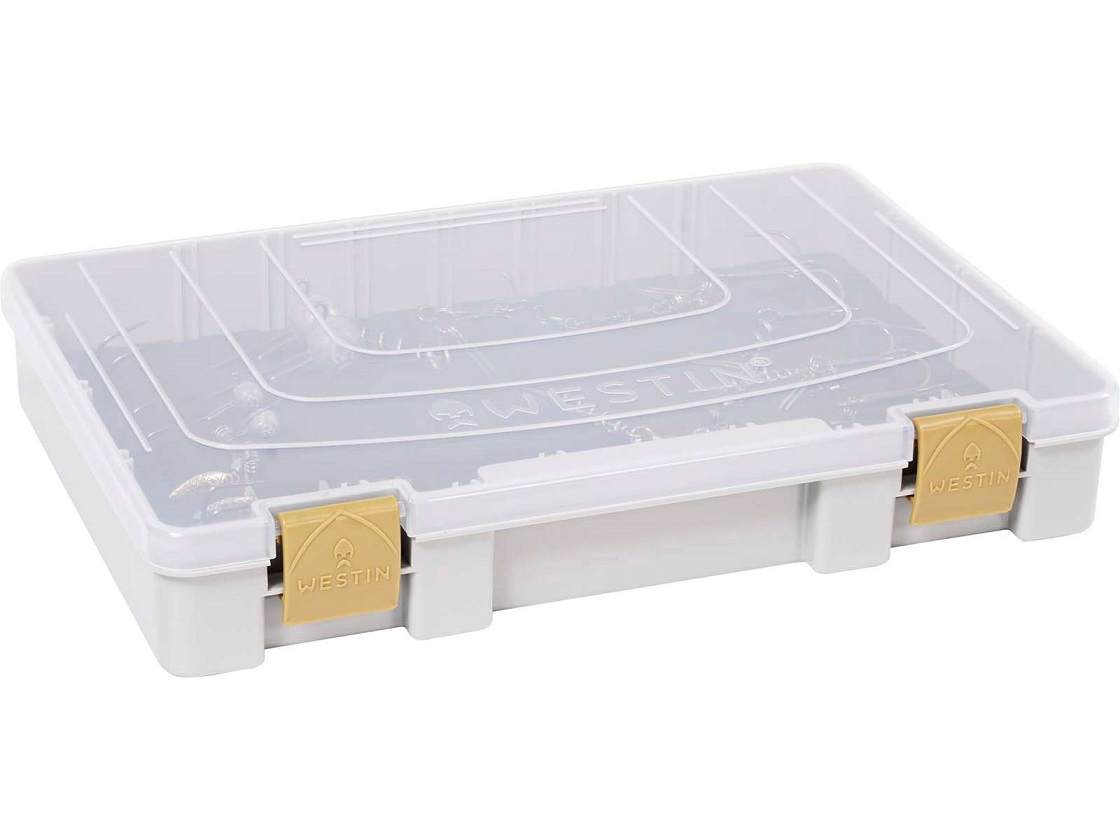 Westin W3 Rig Box 28 x 19,5 x 4,5 cm grey/clear