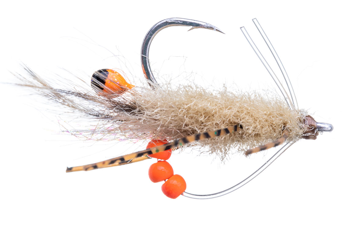 H2O Salzwasserfliege - Rolling Bead Fishient Crab tan