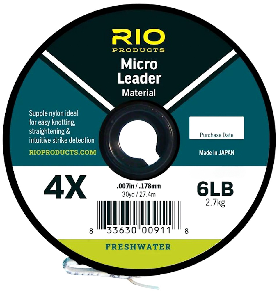 Rio Euro Nymph Micro Leader Material White Vorfachmaterial