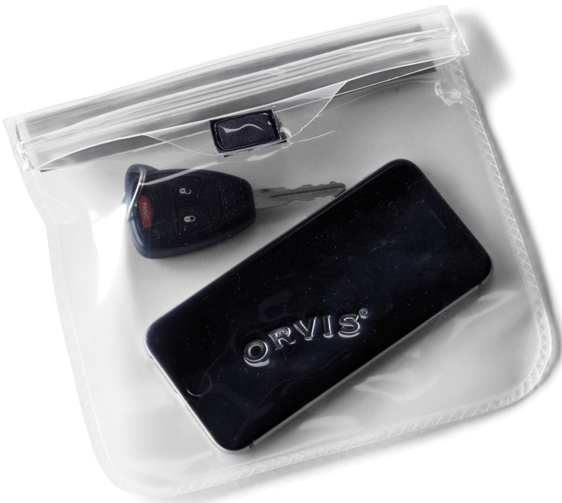 Orvis Waterproof Pocket Wasserdichte Tasche für Smartphone, Autoschlüssel, Papiere usw.