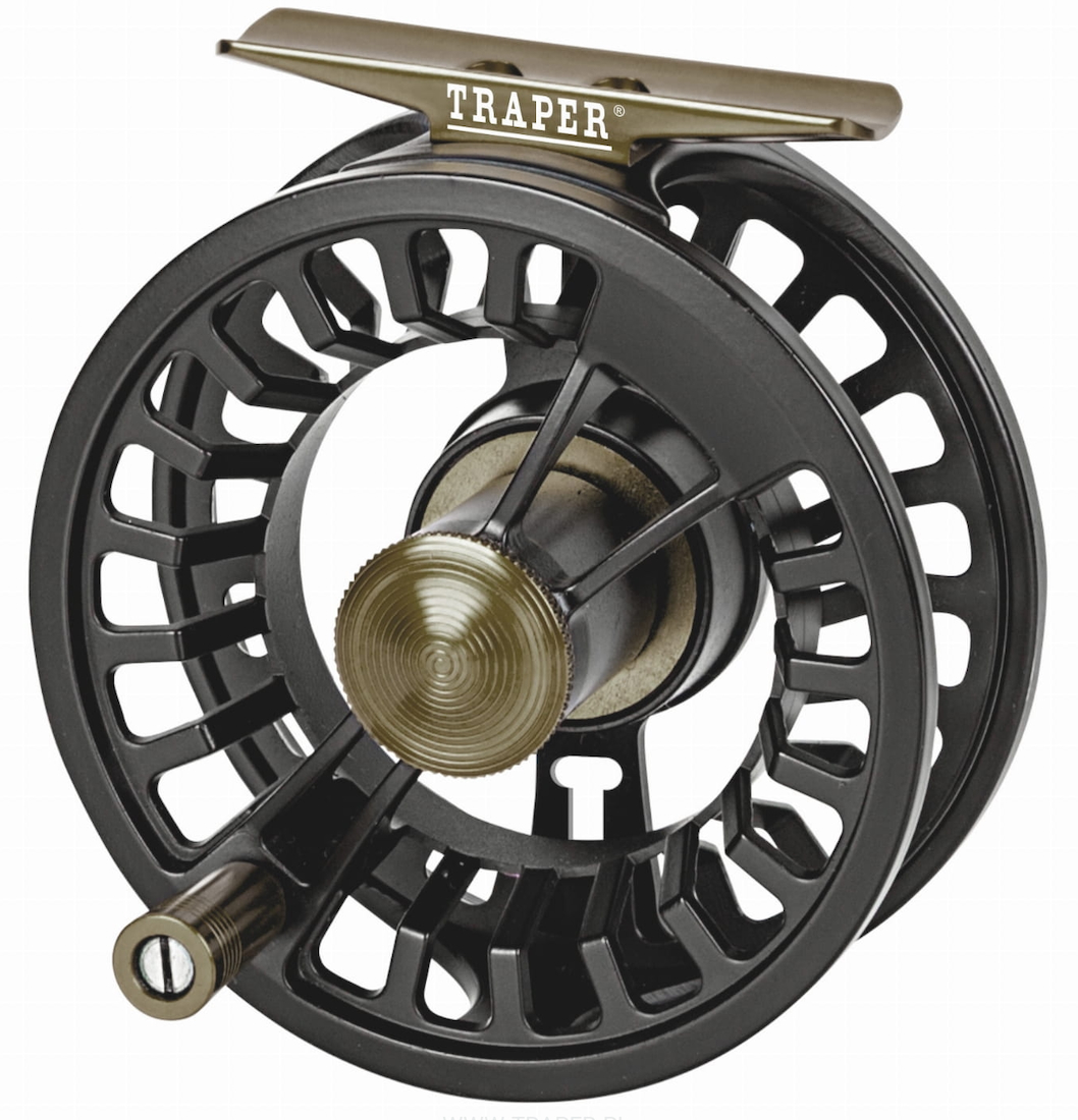 Traper Speed Fliegenrolle black - olive