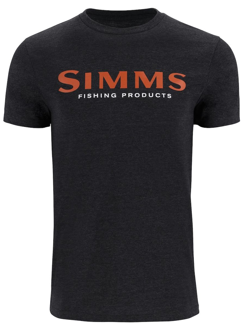 Simms Logo T-Shirt Dark gunmetal heather