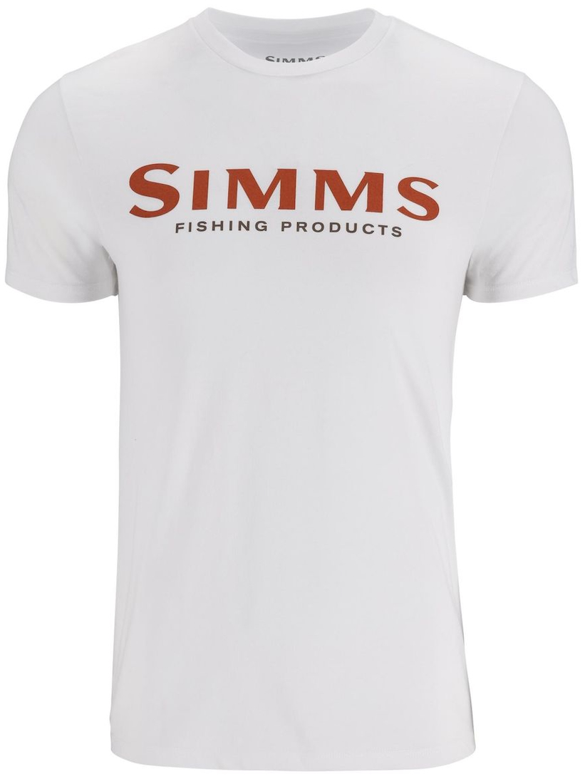 P-27244_Simms_TShirt_Logo_Pure_White_ Simms Logo T-Shirt pure white