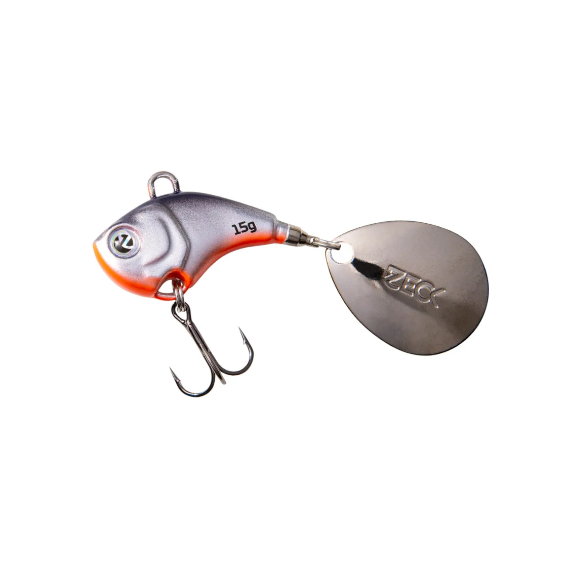 Zeck Jig Spinner 15 g Grey Fire
