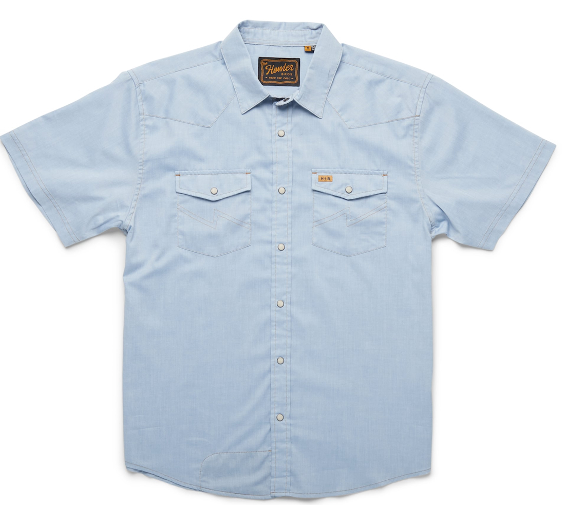 Howler Brothers H Bar B Snapshirt - Faded Oxford Blue