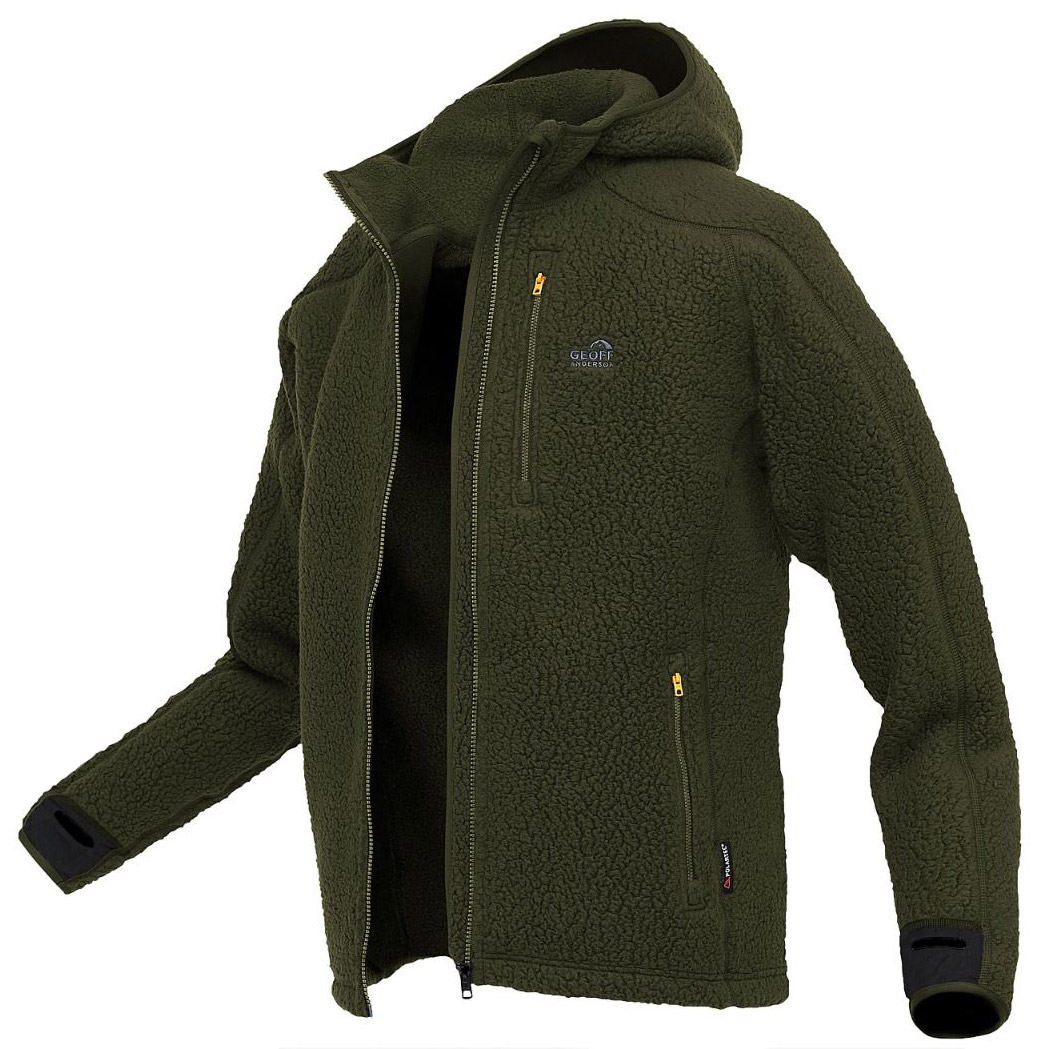Geoff_Anderson_Teddy_Jacket_green_4 Geoff Anderson Teddy Fleecejacke green