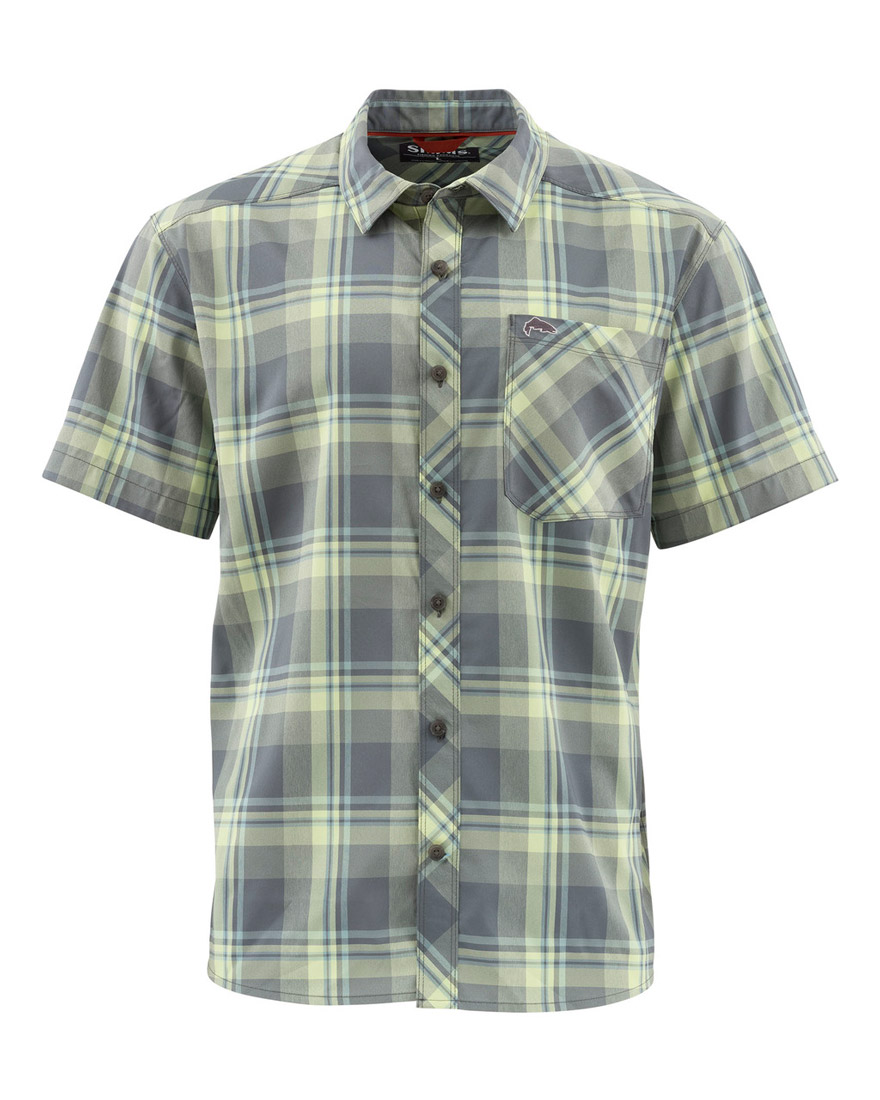Simms Outpost SS Shirt Hemd storm plaid