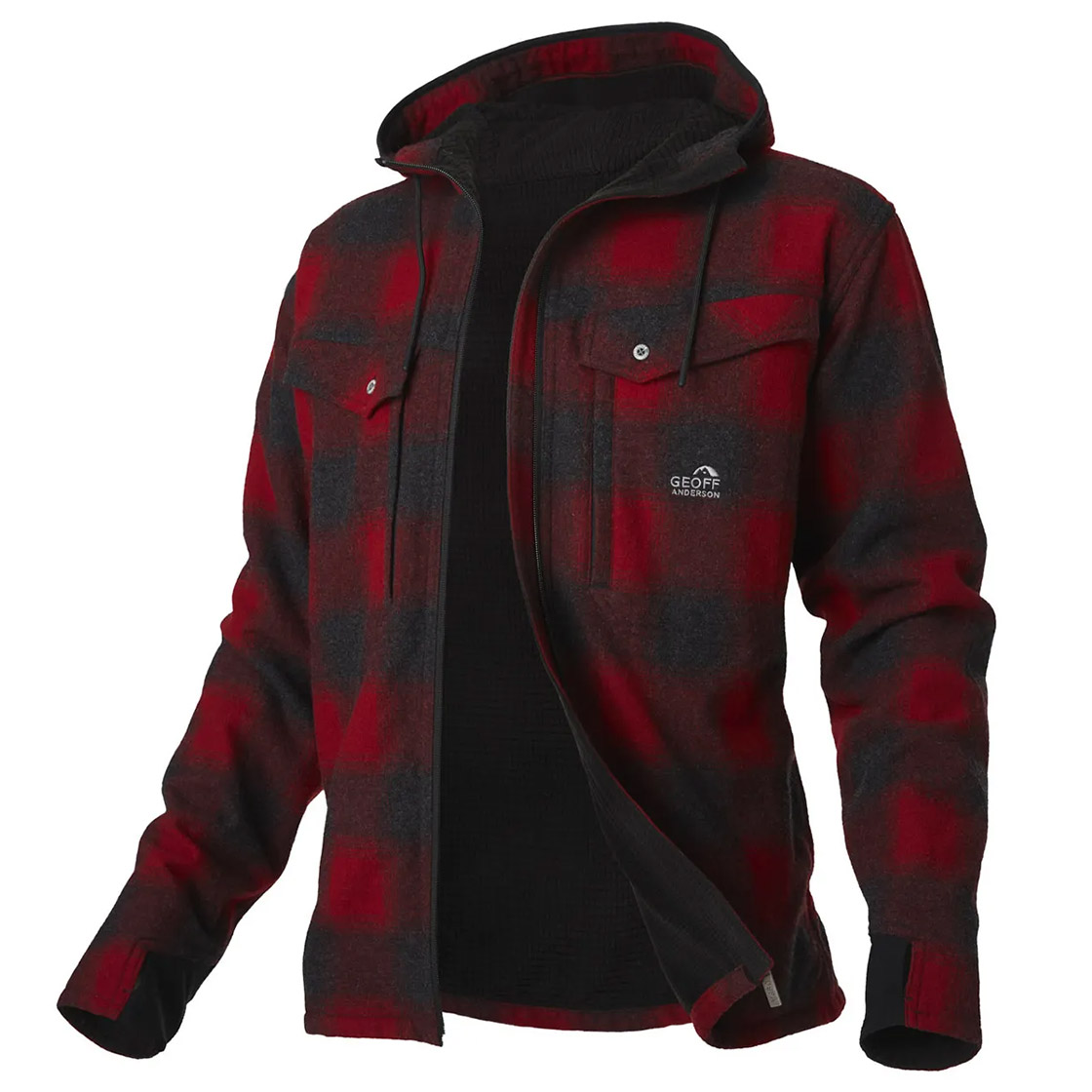 Geoff Anderson Ezmar2+ Hoodie mit Innenfutter rot