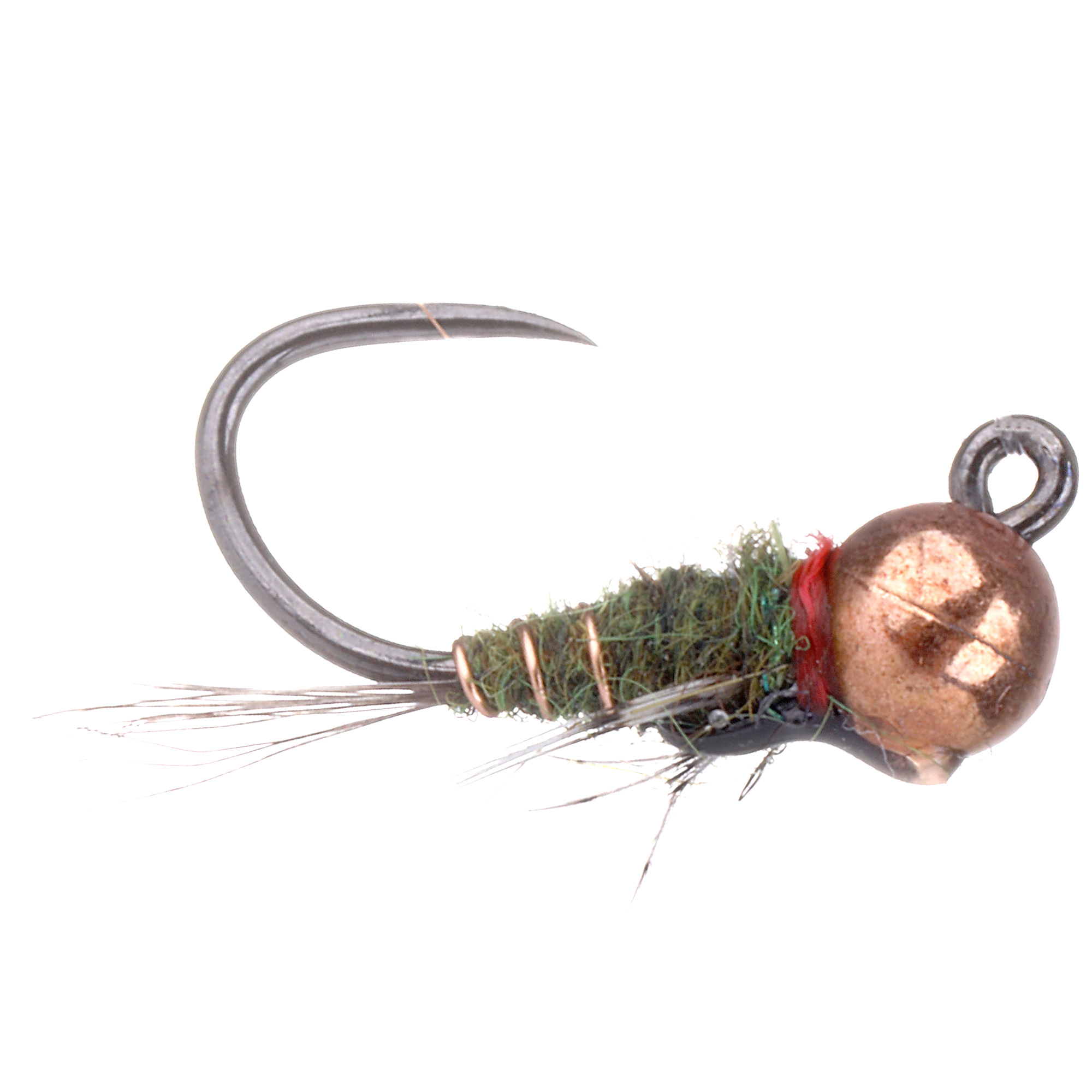 The Fly Emporium Nymph Olive Hare's Ear Barbless