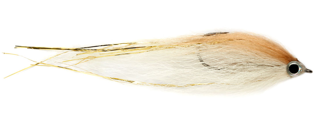 Fulling_Mill_Streamer_Daz-s_Bendback_Minnow_tan_white_1 Bindematerial