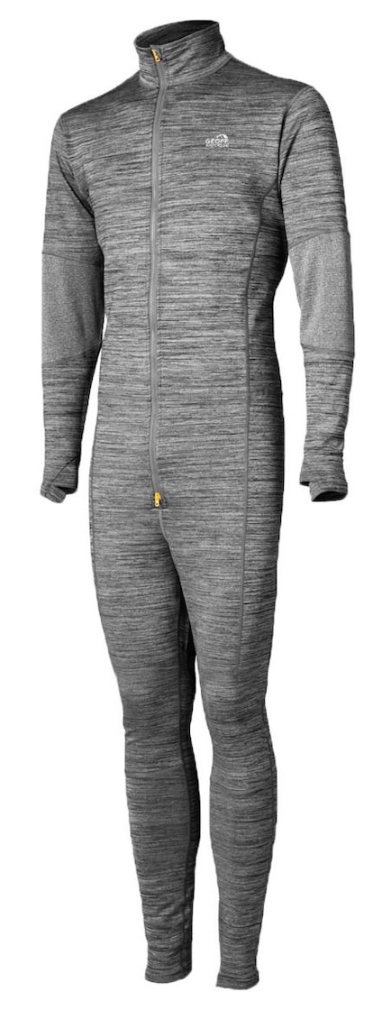 Geoff Anderson WizWool 210 Overall Thermo Langarm Bibfleece dunkelgrau