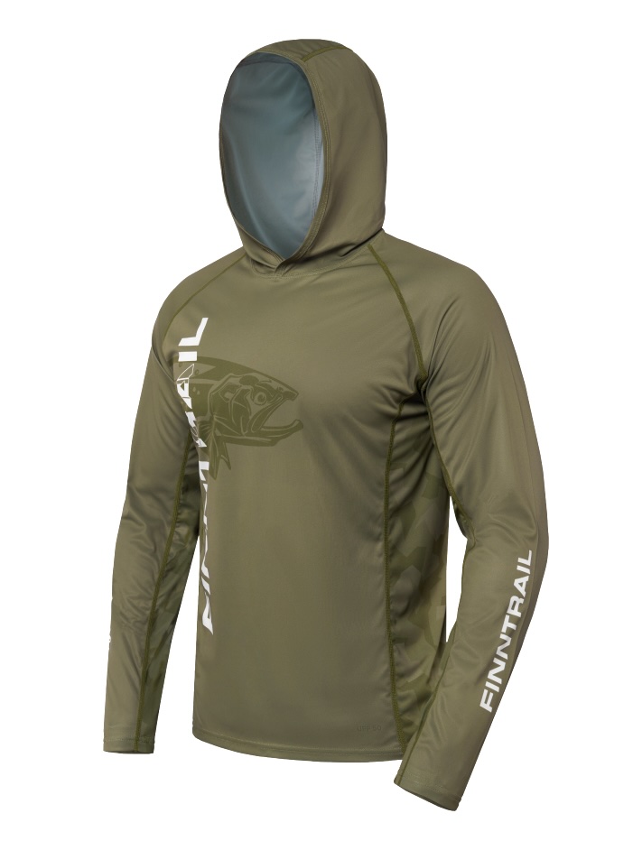 Finntrail Sunhoody Wave Big Fish khaki Sonnenschutz UPF 50+ Finntrail Sunhoody Wave Big Fish khaki Sonnenschutz UPF 50+
