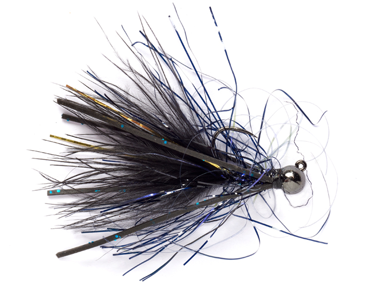 Fulling Mill Streamer - Daniel's UV Polar Jig Black Barbless