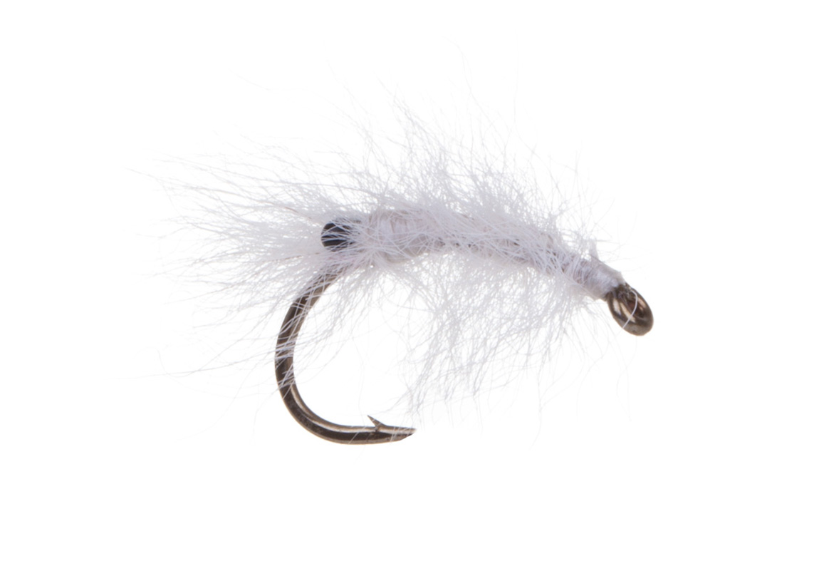 Meerforellenfliege Mysis white