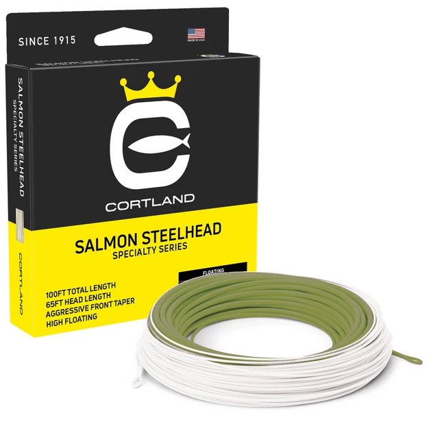 cortland_salmon_steelhead Cortland Salmon Steelhead Fliegenschnur olive/white