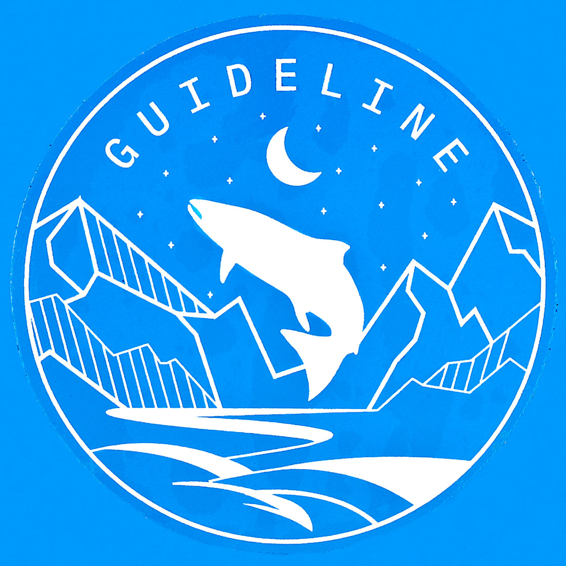 P-22880_guideline_sticker_round Beispiel blauer Hintergrund