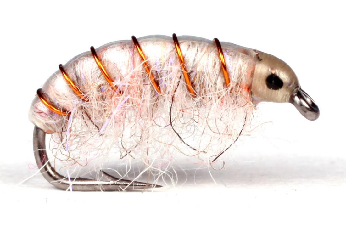 Guideline Meerforellenfliege - UV Gammarus white