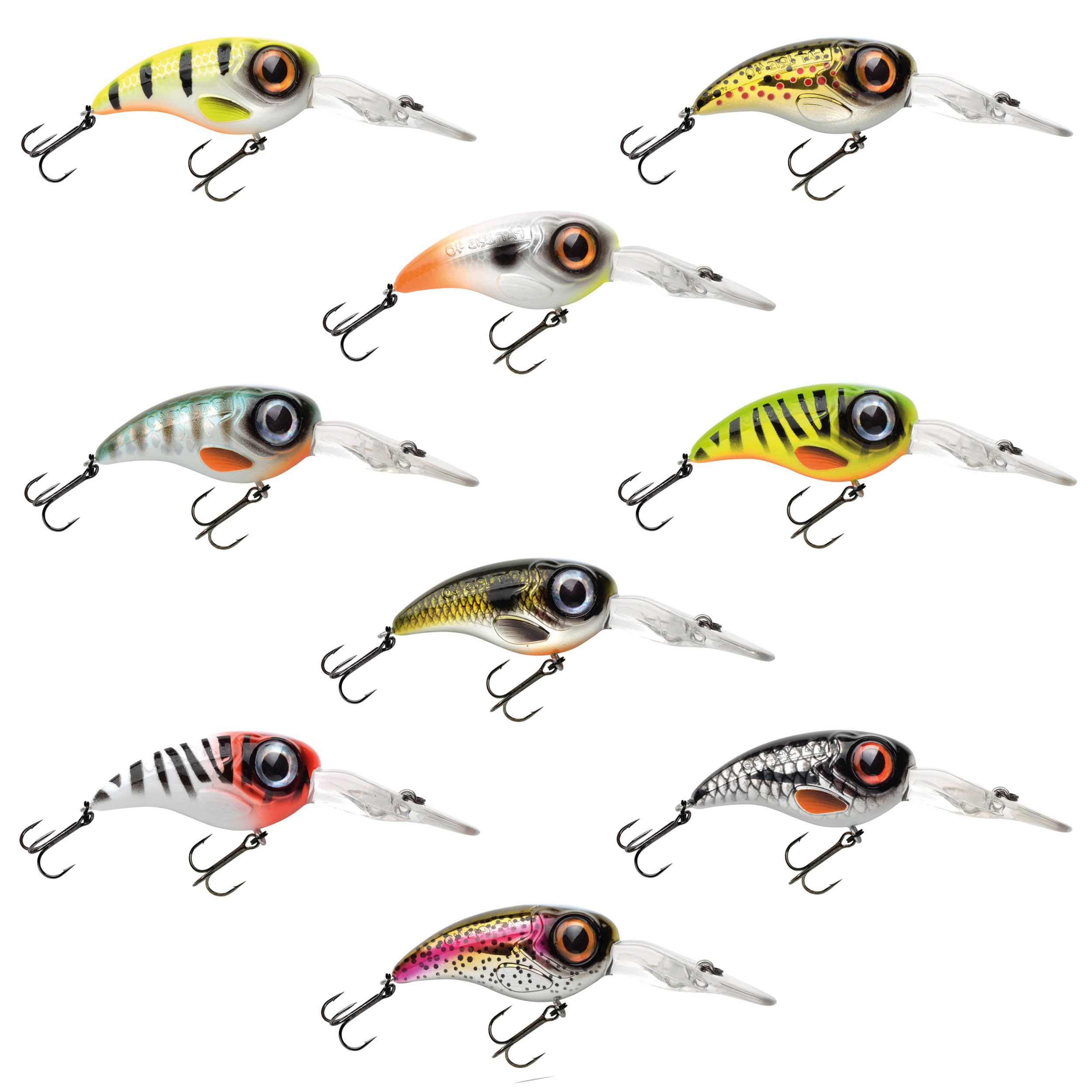 Gamakatsu Spro Crankbait Wobbler Fat Iris Hardlure 4 cm 6,2 g Deep Runner Slow Floating