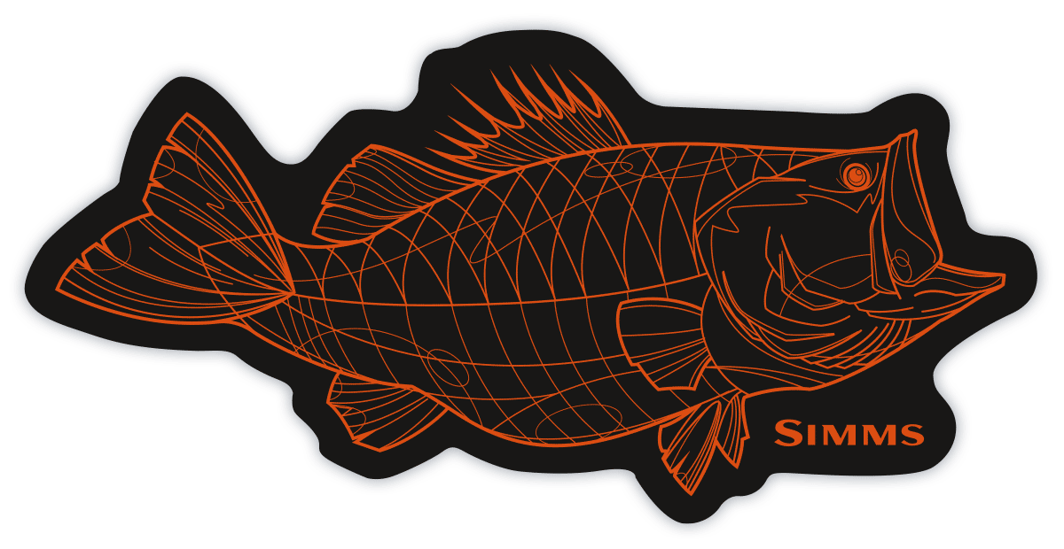 Simms Bass Line Sticker 10 cm
