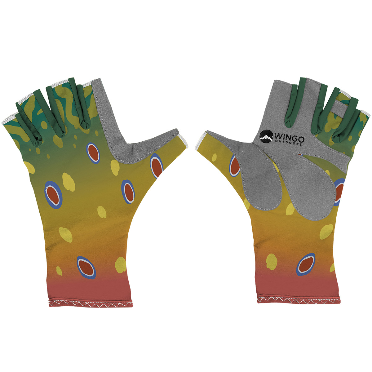 Wingo-Fish-Skin-Sun-Glove-Handschuhe-Brook-Trout Wingo Fish Skin Sun Glove Handschuhe Brook Trout