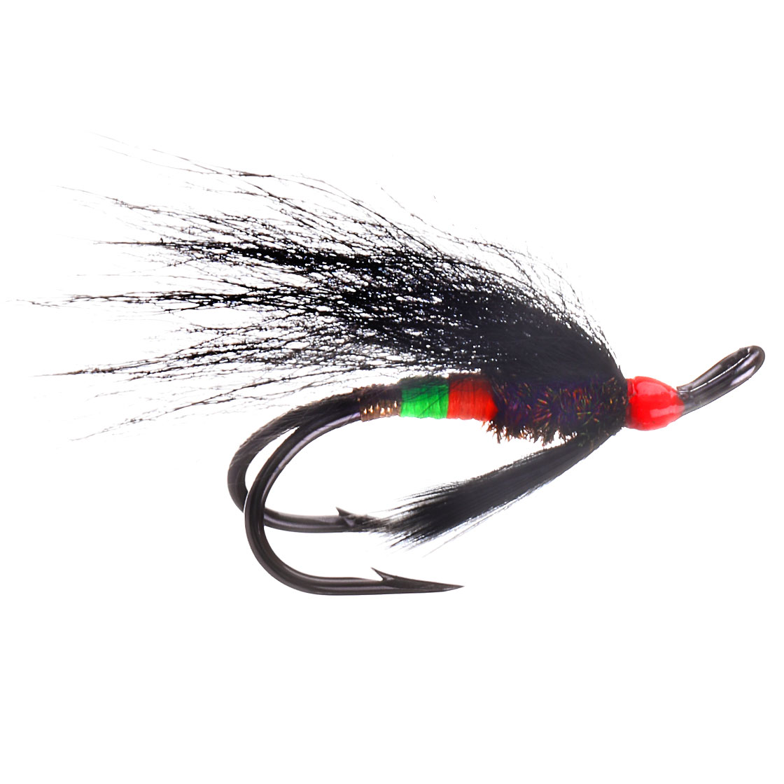 Superflies Lachsfliege - Undertaker Red Head Black Double