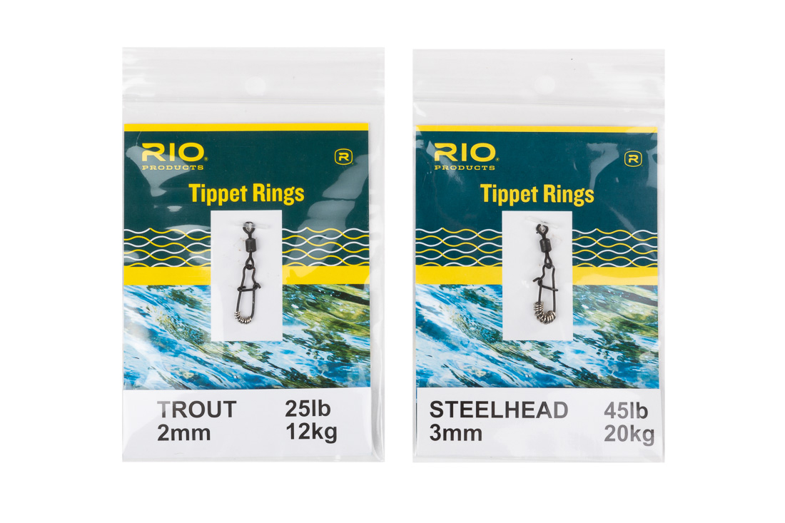 Rio Tippet Ringe mit Einfädelhilfe (Vorfachringe bzw. Pitzenbauerringe)