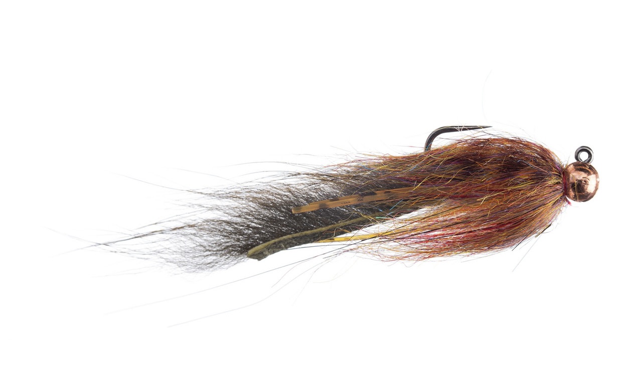 Umpqua Sculpin Jig Streamer Cousin Olive #6 Barbless
