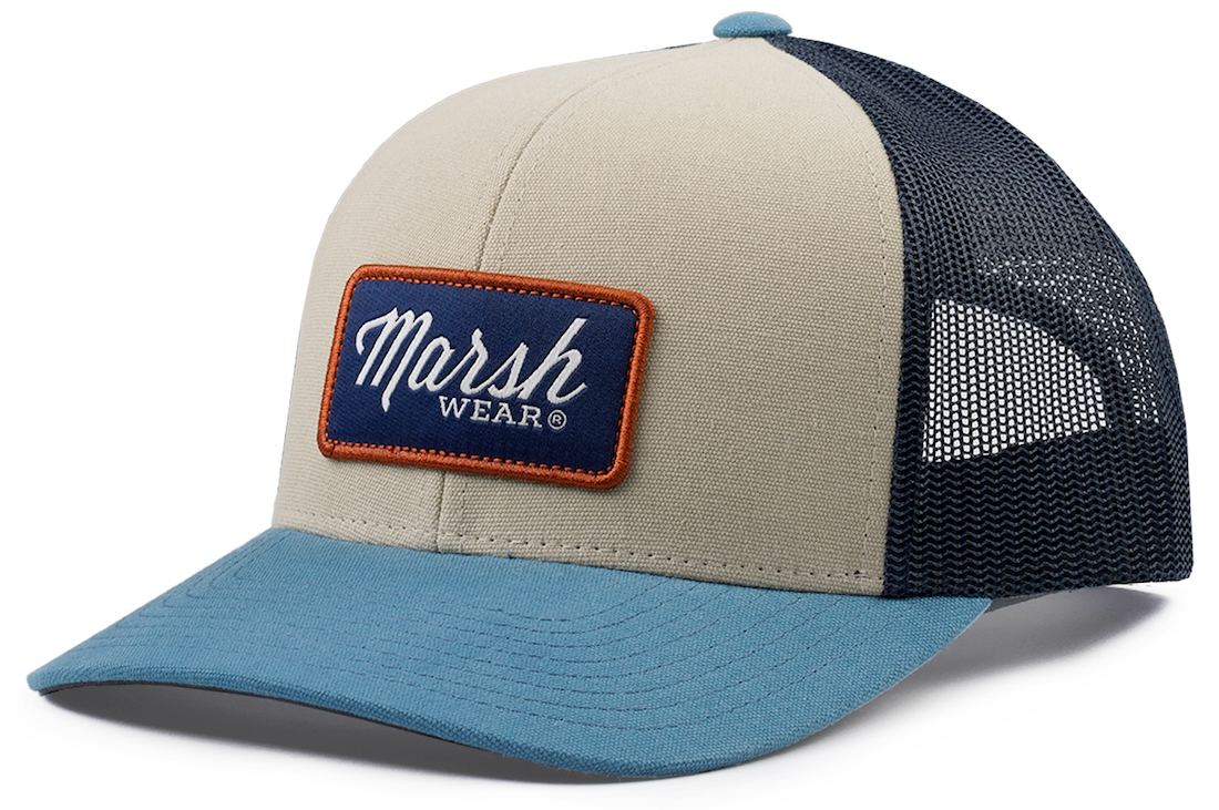 Marsh Wear Script Trucker Cap Stone