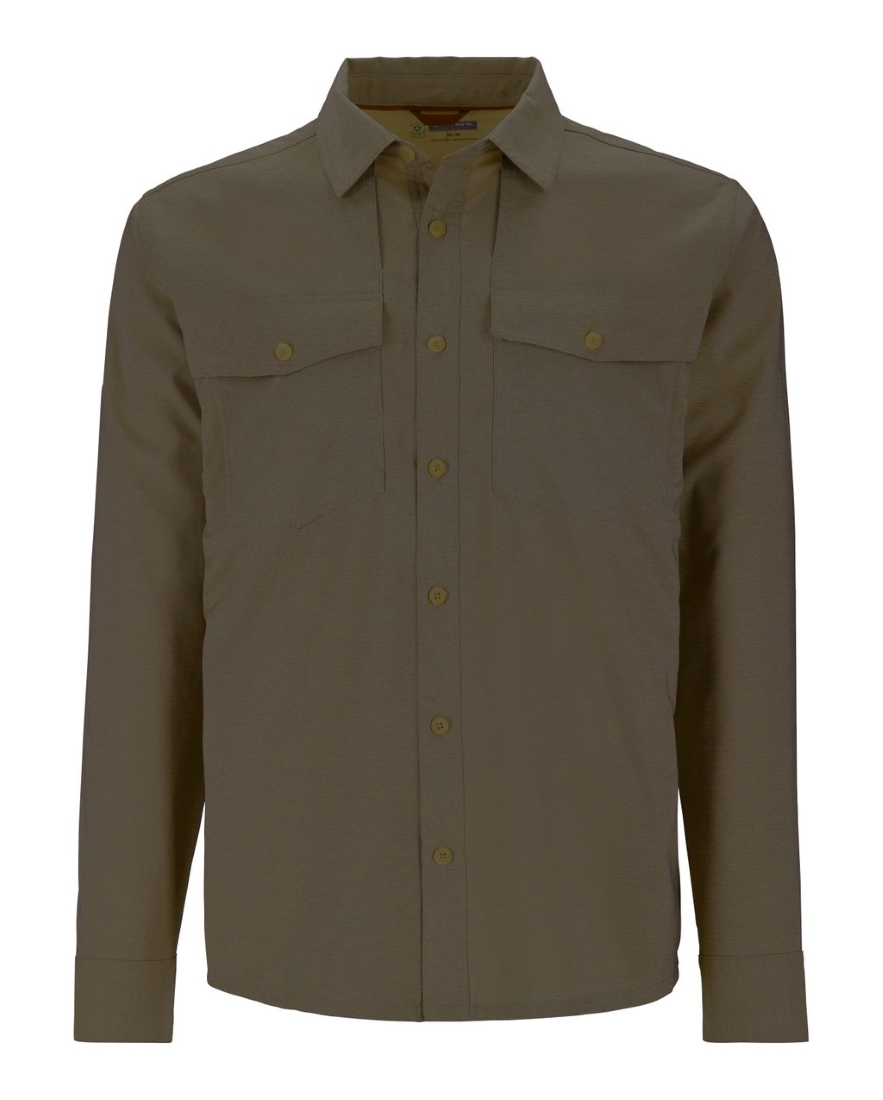 Simms No-See-Um Bugstopper Shirt Hemd mit Insektenschutz Loden Heather