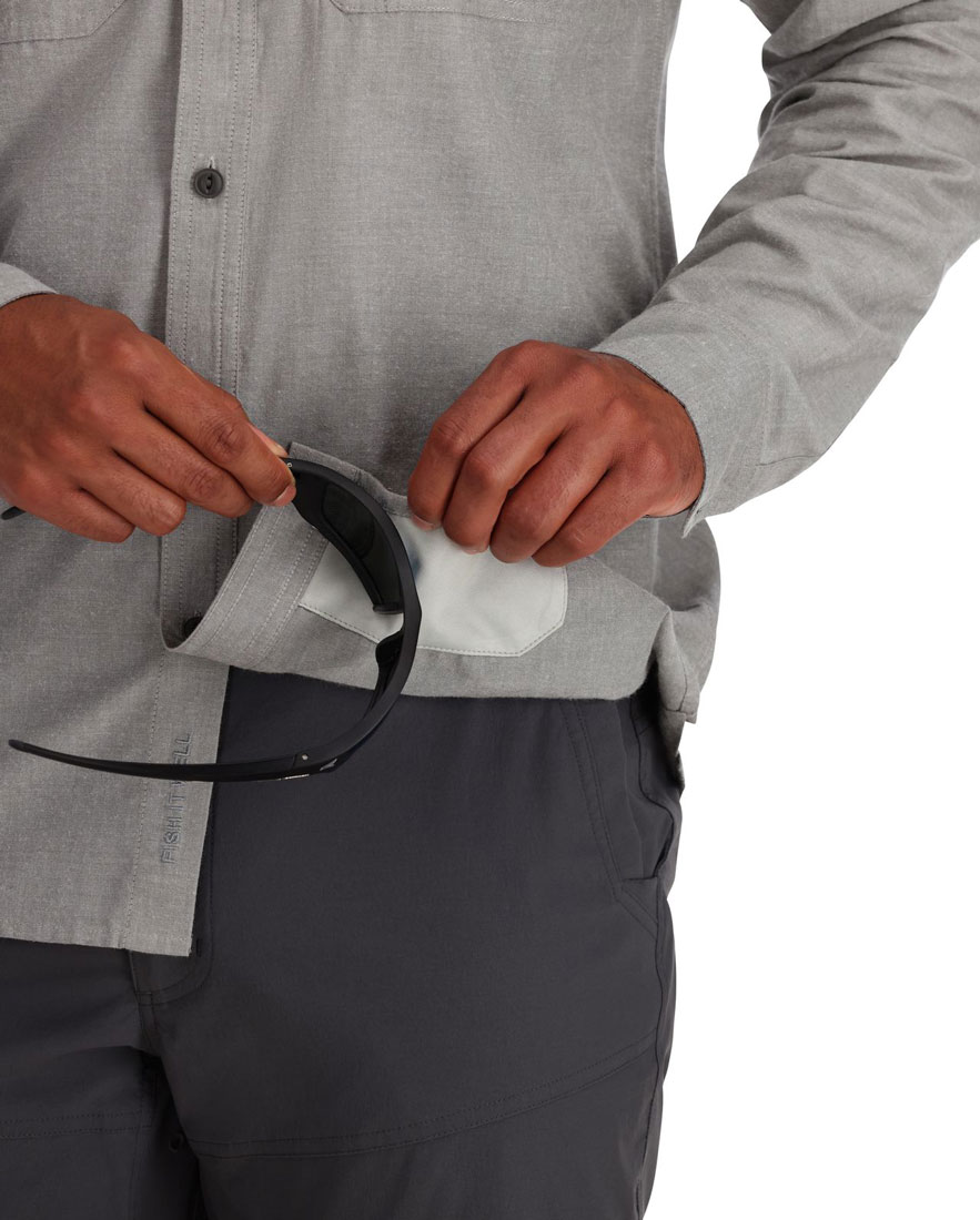 Simms_Cutbank_Chambray_Shirt_Hemd_cinder_chambray_5