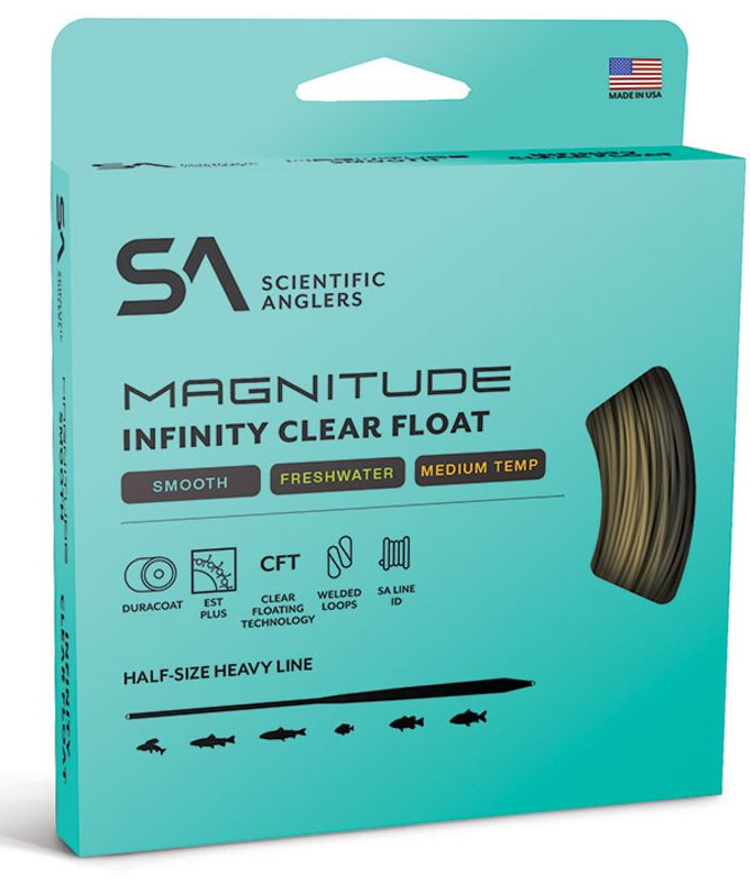 Scientific Anglers Magnitude Smooth Infinity Floating 10' Clear Tip WF Fliegenschnur Buckskin