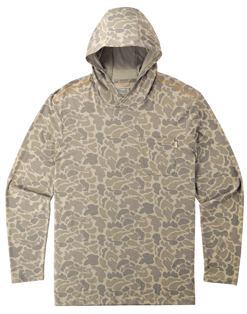 Marsh Wear Buxton Hagood Hoody UPF 40+ Sun Protection Khaki Mallard Camo