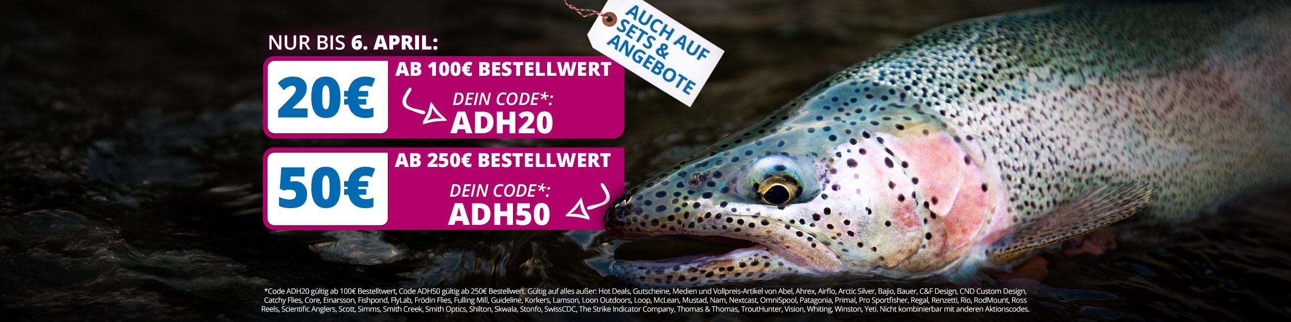 20€ oder 50€ Rabatt mit Code ADH20 oder ADH50